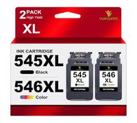 YUANQIMM PG-545 CL-546 PG-545XL CL-546XL Compatibile per le Cartucce per Stampanti Canon 545 546 per Canon Pixma MX495 TR4550 TS3350 TS3150 TR4551 MG2550s MG2555s TS3151 MG3050 MG2950 (Nero, Colore)