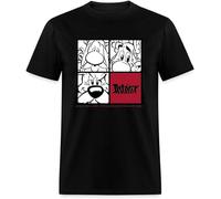 YUANROU Asterix & Obelix & Dogmatix Portrait Men's T-Shirt Asterix & Obelix & Dogmatix Portrait Men's T-Shirt Black XL