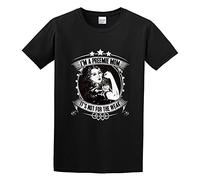 YUANROU I'm A Preemie Mom. It's Not for The Weak Graphic Printed T-Shirt for Men BlackL