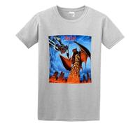 YUANROU Meat Loaf Bat out of Hell II Back Into Hell T-Shirt Grey S