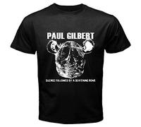 YUANROU Mr Big Paul Gilbert T-Shirt Graphic Tee Printed Top for Mens BlackXL