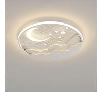 YUANSHIHUI Aspetto Semplice Plafoniera per Bambini Lampade da Soffitto Cerchio in Metallo Plafoniera da Incasso Design Sottile Lanterna A Risparmio Energetico Illuminazione A LED (Colore: Bianco)