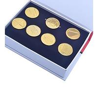 YUANstore Applicabile alla scatola da collezione di badge da palestra Pocket Monster Generation 1-6, set da 8 pezzi, regalo per ragazzi e ragazze, 3.0cm-4.0cm, Zinco, Nessuna pietra preziosa