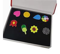 YUANstore Applicabile alla scatola della collezione di badge della generazione 1-6, set da 8 pezzi, regalo per ragazzi e ragazze, Zinco Metallo