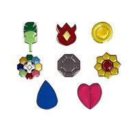 YUANstore Applicabile alla scatola della collezione di badge della generazione 1-6, set da 8 pezzi, regalo per ragazzi e ragazze, Zinco