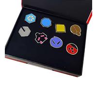 YUANstore Applicabile alla scatola della collezione di badge della generazione 1-6, set da 8 pezzi, regalo per ragazzi e ragazze