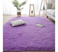 YUANWAN Tappeto Camera da Letto 150 x 300 cm con Fondo Antiscivolo Tappeti Grandi per Camera da Letto Tappeti Salotto Shaggy per Soggiorno, Corridoio, da, Porpora