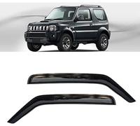YUANXJUN Deflettori Aria Auto Deflettore Pioggia per Suzuki Jimny 2005 2006 2007 2008 2009 2010 2011 2012 2013,Kit deflettori Visiera Finestrino Laterale Visiera Sun Pioggia Guard Ombra Scudo.