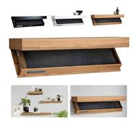 YUANYINSM Scaffale Magic Flap con scomparto segreto, mensola con scomparto nascosto, mensole sospese con cassetto, montaggio a parete, scaffale segreto per casa o ufficio (legno naturale)