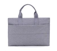 YUANYOULI Semplici Borse Borse per Notebook Cartella del Computer Portatile di Affari di Stile Unisex della Tela di Canapa, Sacchetto Impermeabile agenzia di Viaggi con l'acqua,Grigio