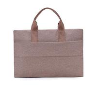YUANYOULI Semplici Borse Borse per Notebook Cartella del Computer Portatile di Affari di Stile Unisex della Tela di Canapa, Sacchetto Impermeabile agenzia di Viaggi con l'acqua,Beige