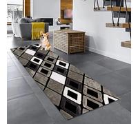 YUANZHI Tappeto Passatoia Cucina Antiscivolo 120 x 390 cm Moderno e diseño Abstracto Tappeto Moderno e Morbido personalizzabile Adatto per corridoi, cucine, bagni, G