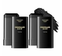 Yuaonew Hair Stick, Bosuyo Ultimate Hair Dye Comb, Waterproof and Sweat-Proof Hair Dye Stick, Portable Hair Color Touch-Up stick with Comb, Cover Gray Hair in 1 Second (2*Black)