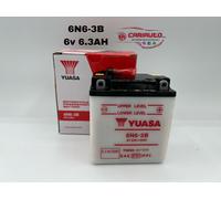 YUASA 6N6-3B di Primo Impianto 6v 6.3AH (20HR) HONDA CBX/Endurance 125