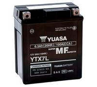 Batteria YUASA YTX7L 12V 6Ah CCA100 precaricata sigillata senza manutenzione AGM