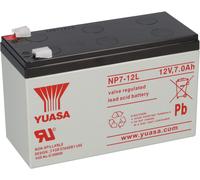 Yuasa Batteria Al Piombo NP7-12L Pb 12V 7Ah VdS, Faston 6,3Mm