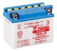 Yuasa Batteria per Moto YB4LB DC 12 V 4 Ah Adatto per Motociclette, Motorroller, Quad, Moto dacqua, Jet Ski, Motoslitte,