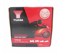 Yuasa batteria yuasa ytx16 precaricata sigillata batteria moto convenzionale 12