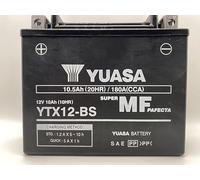 Yuasa battery YTX12-BS | Batteria di ricambio da moto per Aprilia Scarabeo 400