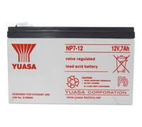 Yuasa NP7-12 Batteria al piombo 12 V 7 Ah Piombo-AGM (L x A x P) 151 x 98 x 6