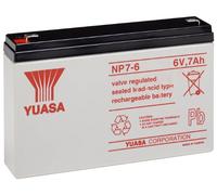 Yuasa Battery Batteria acido piombo NP7-6 (VRLA) 6 V