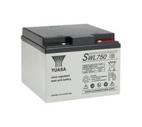 Yuasa SWL750 12V 12 volt 24 Ah Ampere batteria ricaricabile piombo GEL AGM SLA