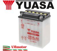 Yuasa YB14L-A2 Batteria Moto Guzzi Breva 750 2009 Per Moto Ricambi Avviamento