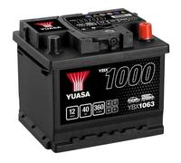 YUASA YBX1063 YBX1000 Batteria 12V 40Ah 360A LB1 per VW Polo Hatchback (6N1)