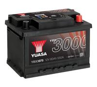 Yuasa YBX3075 SMF Batteria per auto 60 Ah Tipo polo: T1
