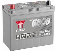 Yuasa YBX5057, Batteria per auto, Ad alta performance, Colore: argento