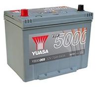 YUASA YBX5069 YBX5000 Batteria SMF 12V 75Ah 650A D26 per AUDI A8 (4D2, 4D8)