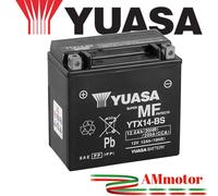 Yuasa YTX14-BS Batteria Piaggio Vespa Gts 250 2005 2006 Moto Ricambi Avviamento