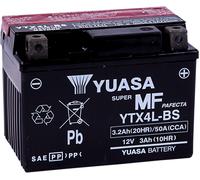YUASA YTX4L-BS(CP) BATTERIA AGM SENZA MANUTENZIONE HONDA XR 250 R 1994