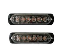 Yuattory 2 Pezzi LED Stroboscopico Spia Stroboscopica Griglia Lampeggiante Barra Camion per Auto Lampada Semaforo