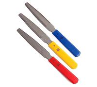 Yuattory 3 Pezzi Conica per Dado per Chitarra Set di File per Dado con Scanalatura A Doppio Bordo In Metallo + Plastica