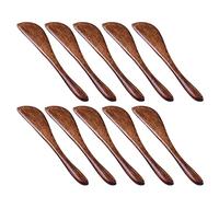 Yuattory Coltello da Burro nel Legno da 10 Pezzi, Coltelli da Condimento da 6 Pollici Utensili da Cucina nel Legno Super Pratici Spalmatore di Gelatina