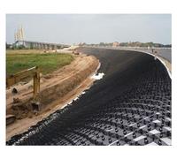 YUBAOLI Griglia di Terra permeabile in HDPE ad Alta Resistenza for Il Controllo 'erosione dei pendii - 30 cm x 30 cm (11,8" x 11,8") - Supporta Fino a 1885 libbre(1m x 10m (3.3X33ft))