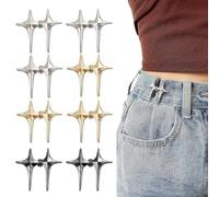 YUBBYSTU 8 Pezzi Bottoni Jeans, Spille per Jeans, Accessori per Cucire, bottoni di jeans rimovibili, non c'è bisogno di cucire pantaloni pantaloni, gonne, vestiti