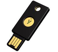 Yubico - Security Key NFC - Nero - Chiave di sicurezza per autenticazione a due fattori (2FA), connessione tramite USB-A o NFC, certificazione FIDO U2F/FIDO2