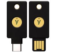 Yubico - YubiKey 5 NFC Bundle (USB-A + USB-C) - Chiave di sicurezza e password per l'autenticazione a più fattori (MFA), connessione tramite USB o NFC, certificazione FIDO - Proteggi i tuoi account on
