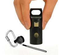 YubiKey - Custodia protettiva portatile sicura, completamente compatibile con YubiKey 5/5C NFC, impermeabile e antiurto, custodia di sicurezza per criptovaluta (nero)