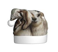 YUBVCF Animali Capra Stampa Promozione Buon Natale,Cappello Della Secchiello Di Tema Carino, Cappelli Di Sole Per Adulti E