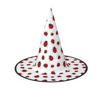 YUBVCF Cappello di Halloween delle donne di stampa coccinella per cosplay Oxford panno cappello di Halloween per feste in maschera
