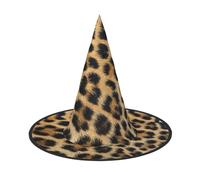 YUBVCF Cappello di Halloween delle donne di stampa del leopardo ruvido per il cappello di Halloween del panno di Oxford di Cosplay per le feste in maschera