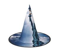 YUBVCF Cappello di Halloween delle donne di stampa della statua della libertà per il cappello di Halloween del panno di Oxford di Cosplay per le feste in maschera