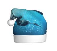 YUBVCF Inverno Il Delfino Stampa Promozione Buon Natale,Cappello A Tema Secchiello, Cappellini Da Sole Carino Per Adulti Spettacoli Di
