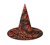 YUBVCF Monarch Butterflies. Stampa Donne Cappello di Halloween Per Cosplay Oxford Panno Cappello di Halloween Per Le Feste In Maschera