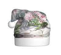 YUBVCF Parigi Torre Eiffel con fiori Stampa Promozione Buon Natale,Cappello A Tema Secchiello, Carino Sun Caps Per Adulti Spettacoli Di