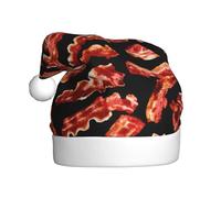 YUBVCF Promozione di stampa del modello del bacon Buon Natale,Cappello della benna di tema, Cappelli da sole svegli per le esibizioni della