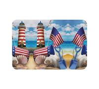 YUBVCF Sea to Shining Sea - Tappetino da bagno con stampa patriottica di terra di diatomee, antiscivolo, tappetino da doccia per cucina, bagno, pavimento, facile da pulire